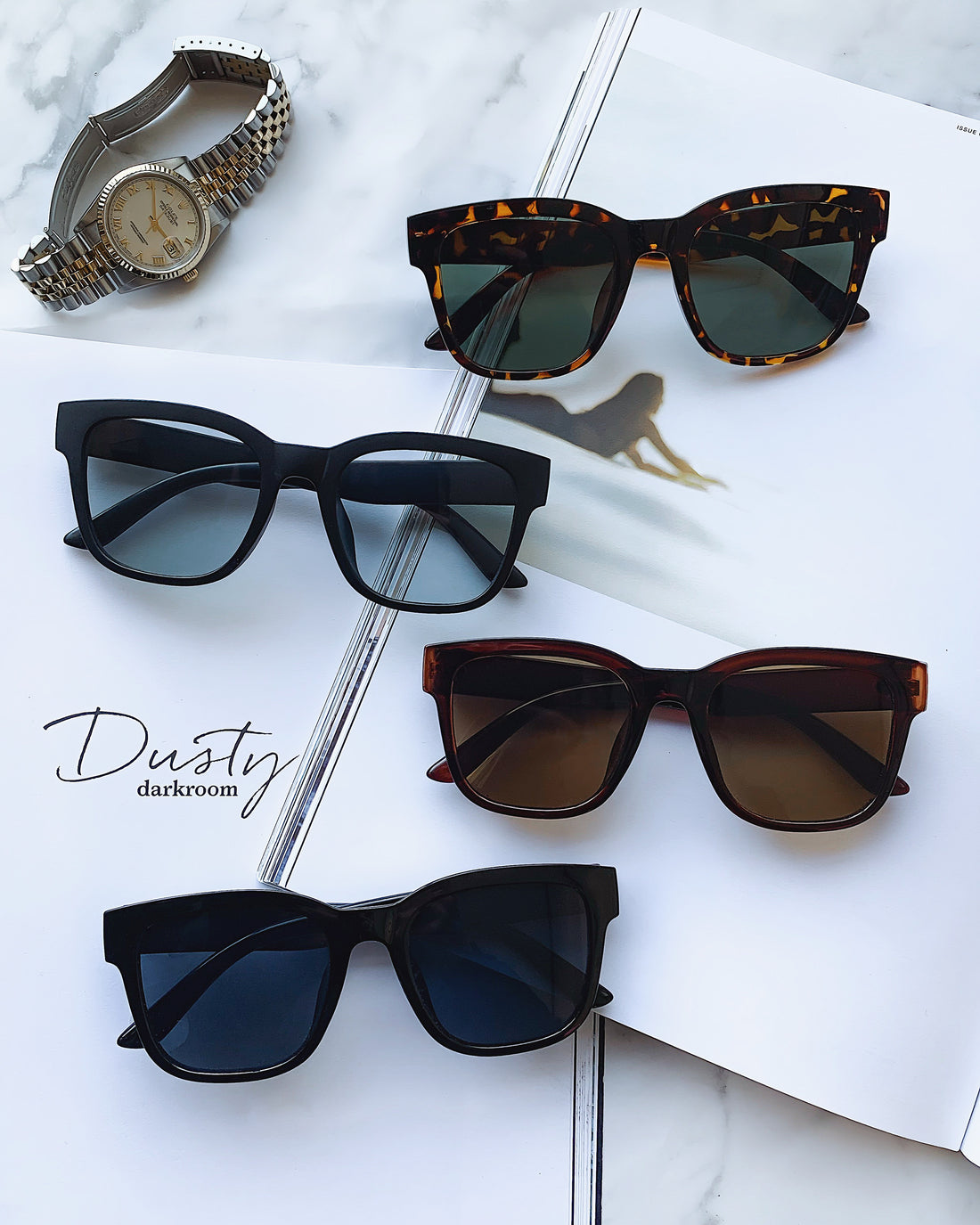 着画紹介✨弟②弾✨　【4COLOR】SQUARE WIDE SUNGLASSES