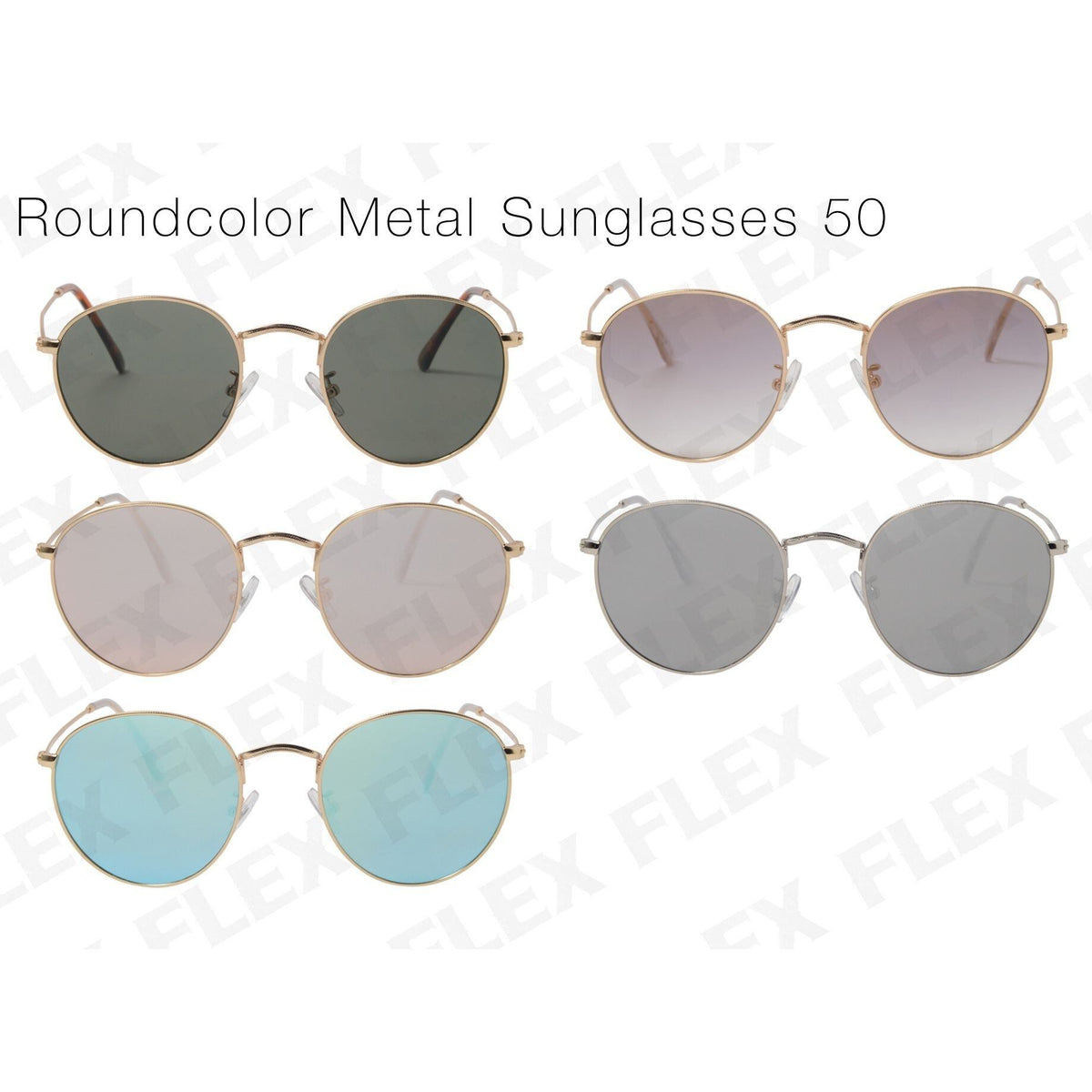 round metal sunglasses -50mm-