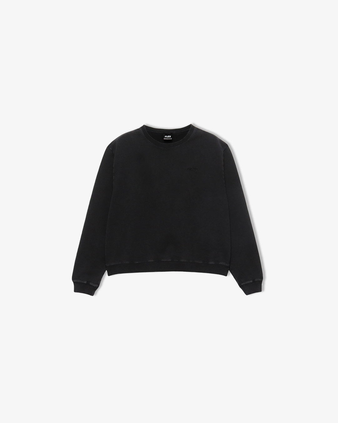 Heavy weight pigment crew neck sweat