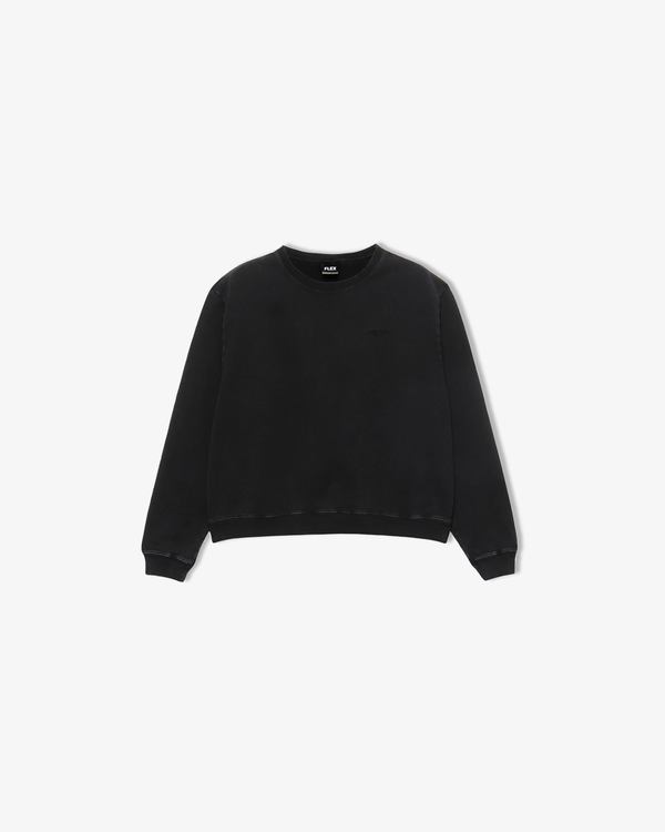 Heavy weight pigment crew neck sweat