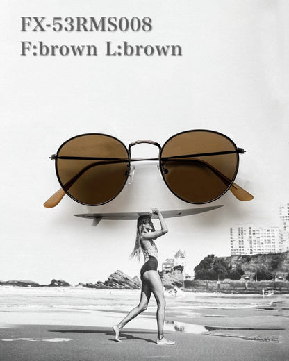 round metal sunglasses -53mm-
