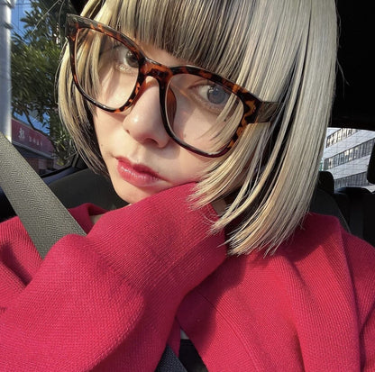 square wide clear sunglasses