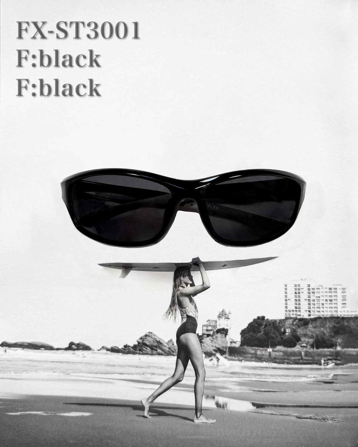 sports type frame sunglasses