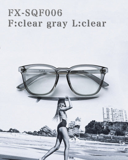 square frame clear sunglasses