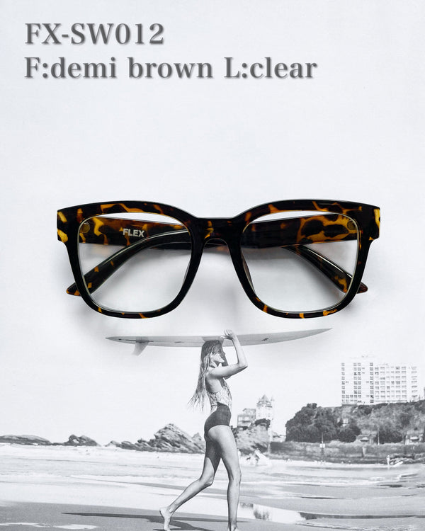 square wide clear sunglasses