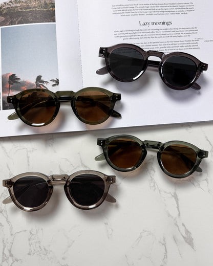 round frame sunglasses