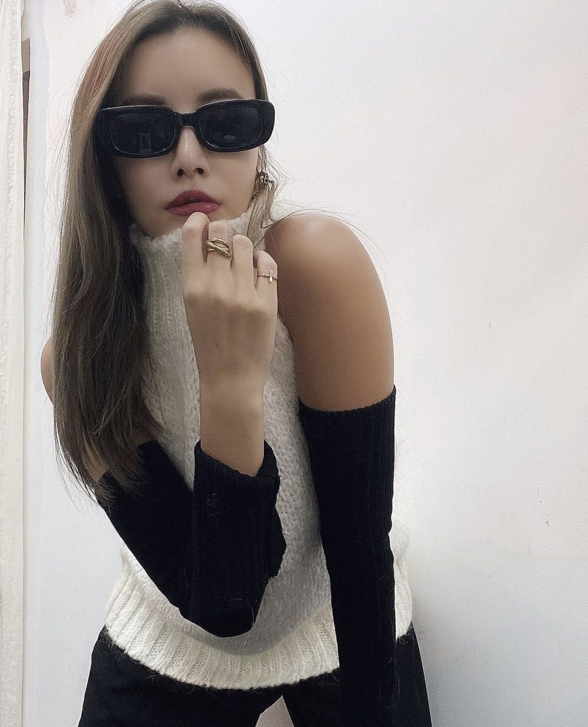 slim square sunglasses