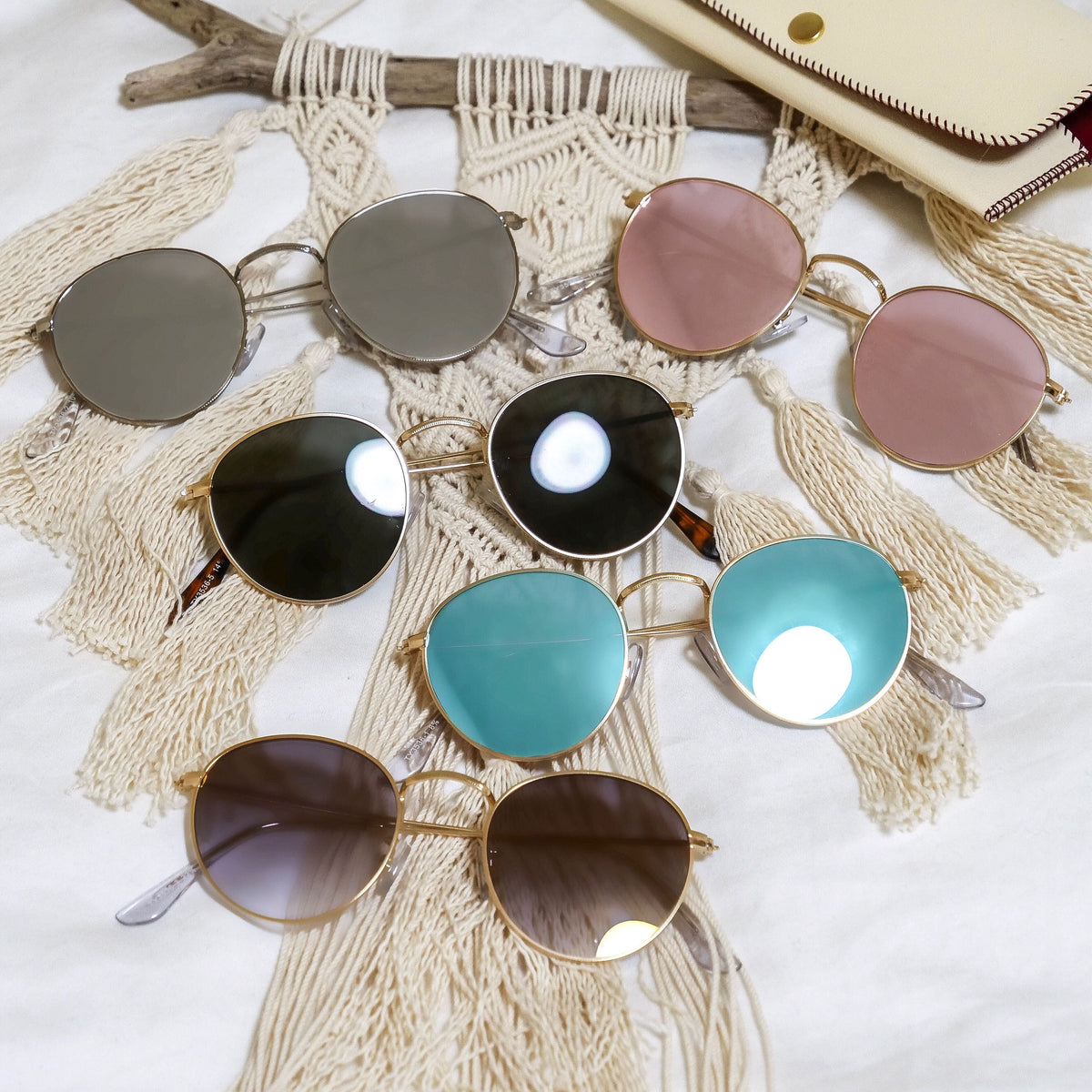 round metal sunglasses -50mm-