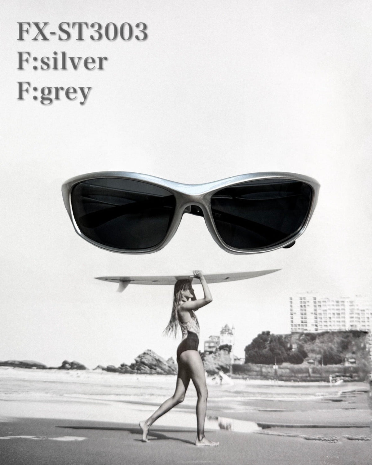 sports type frame sunglasses