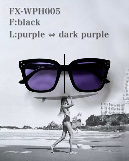 調光・偏光レンズ搭載 square wide 2 sunglasses