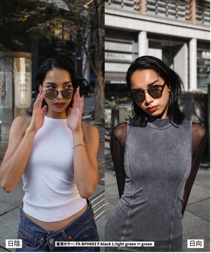調光・偏光レンズ搭載 boston sunglasses