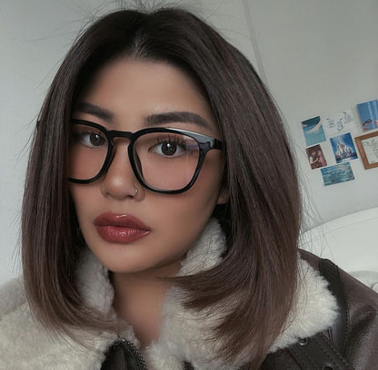 square frame clear sunglasses