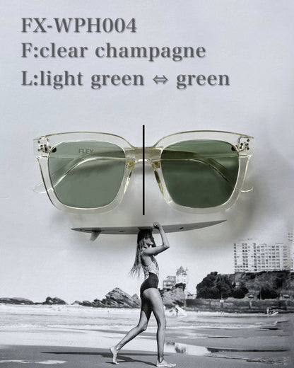 調光・偏光レンズ搭載 square wide 2 sunglasses