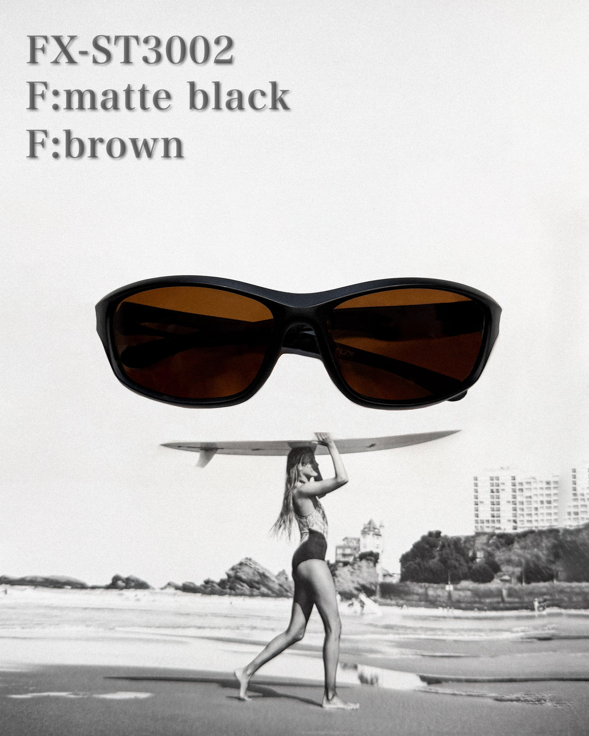 sports type frame sunglasses