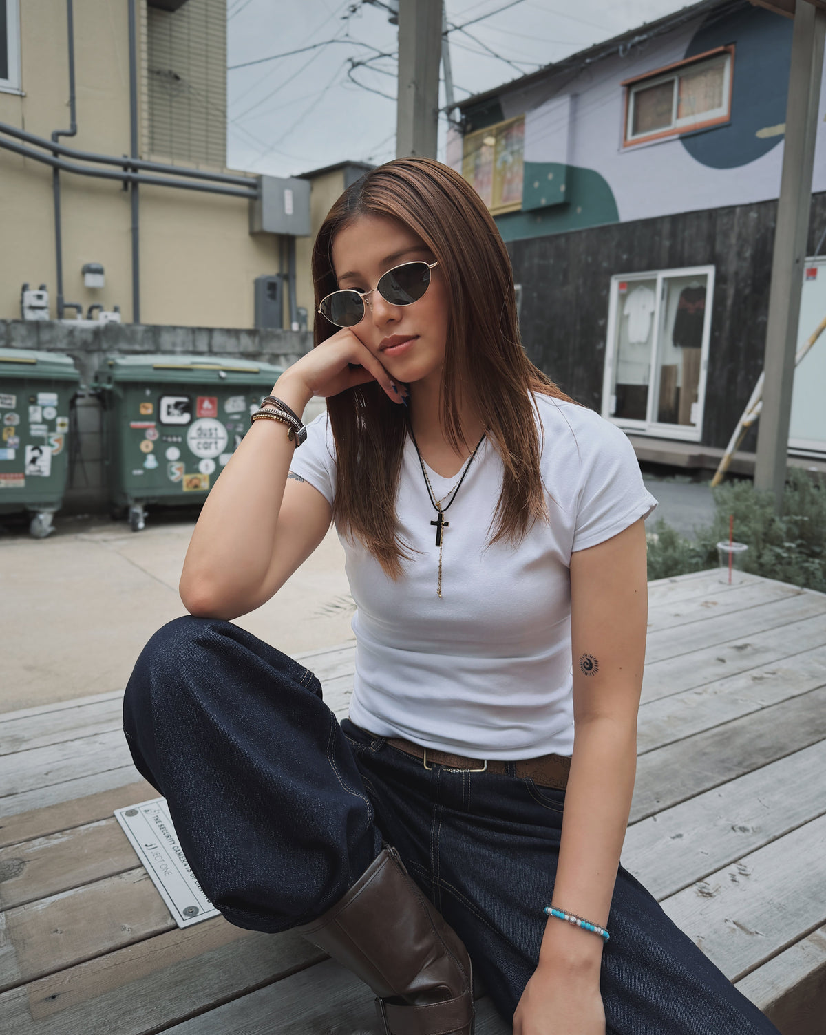 metal oval sunglasses
