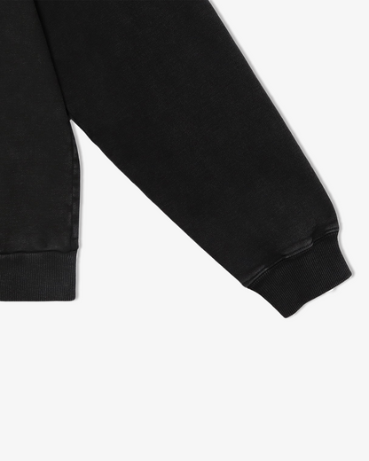 Heavy weight pigment zip parker