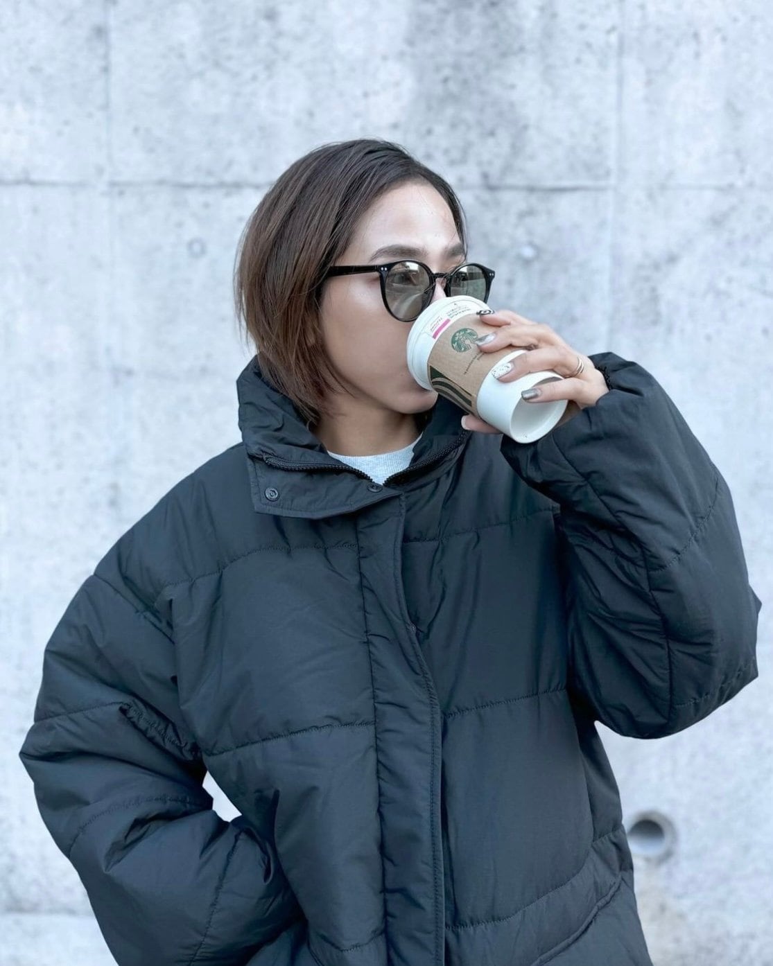 調光・偏光レンズ搭載 classic round sunglasses