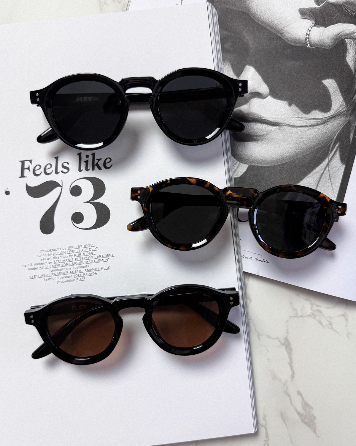 round frame sunglasses