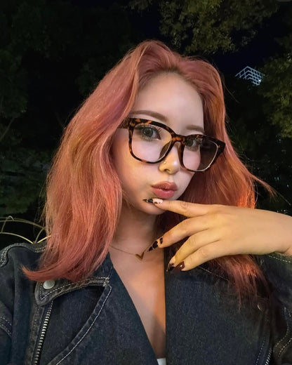 square wide clear sunglasses