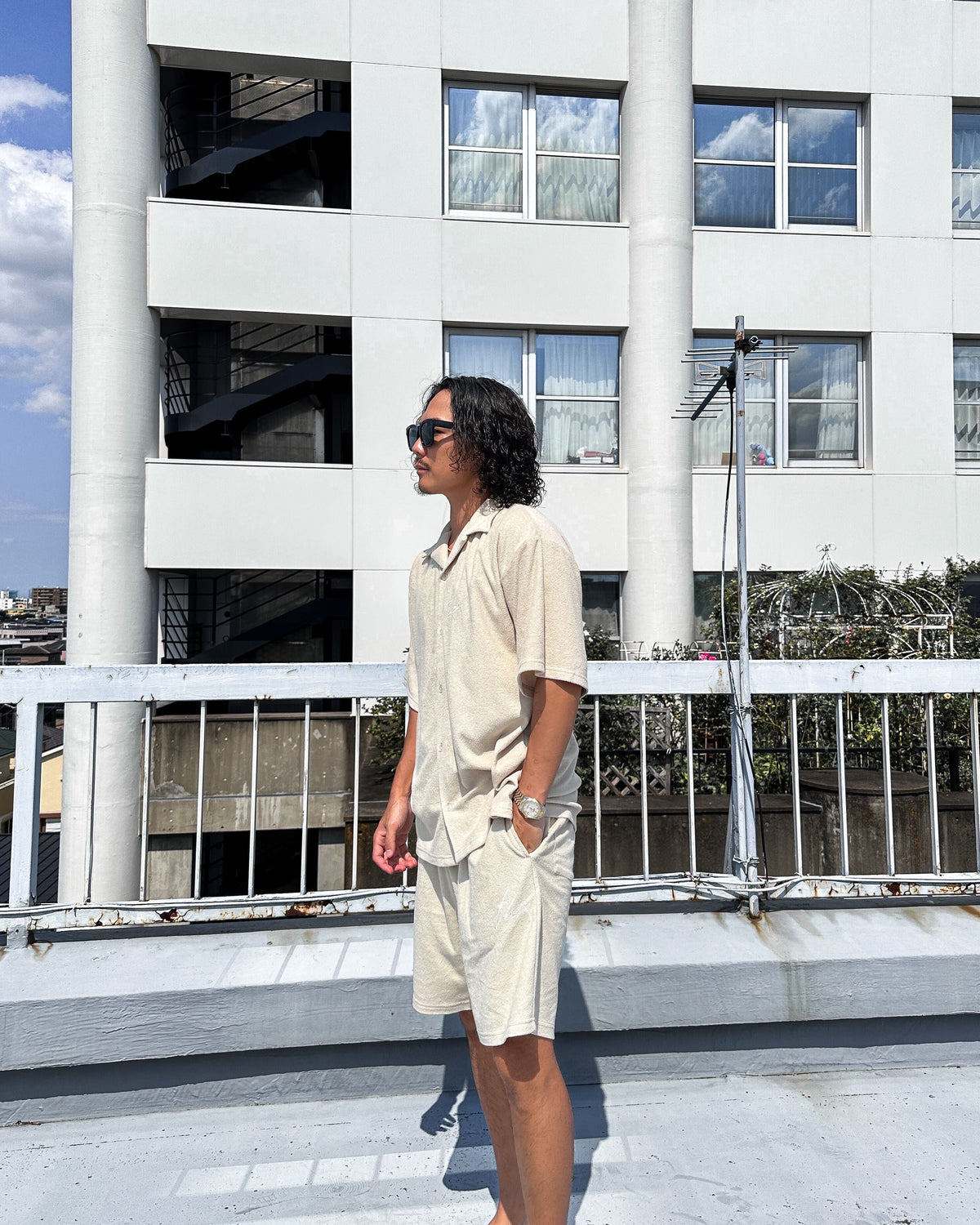 Open collared pile set up オープンカラーパイルセットアップ