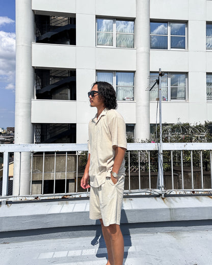 Open collared pile set up オープンカラーパイルセットアップ