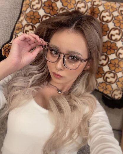 square frame clear sunglasses