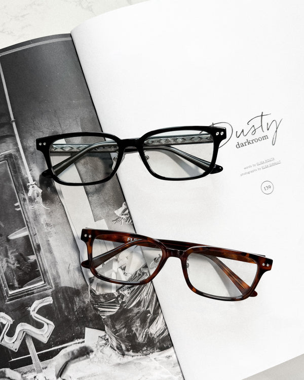 slim square clear sunglasses