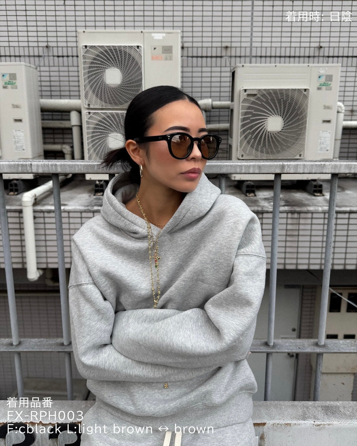 調光・偏光レンズ搭載 round wellington sunglasses