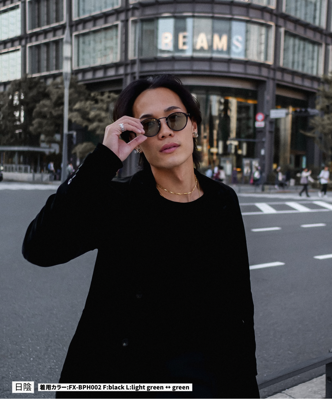 調光・偏光レンズ搭載 boston sunglasses