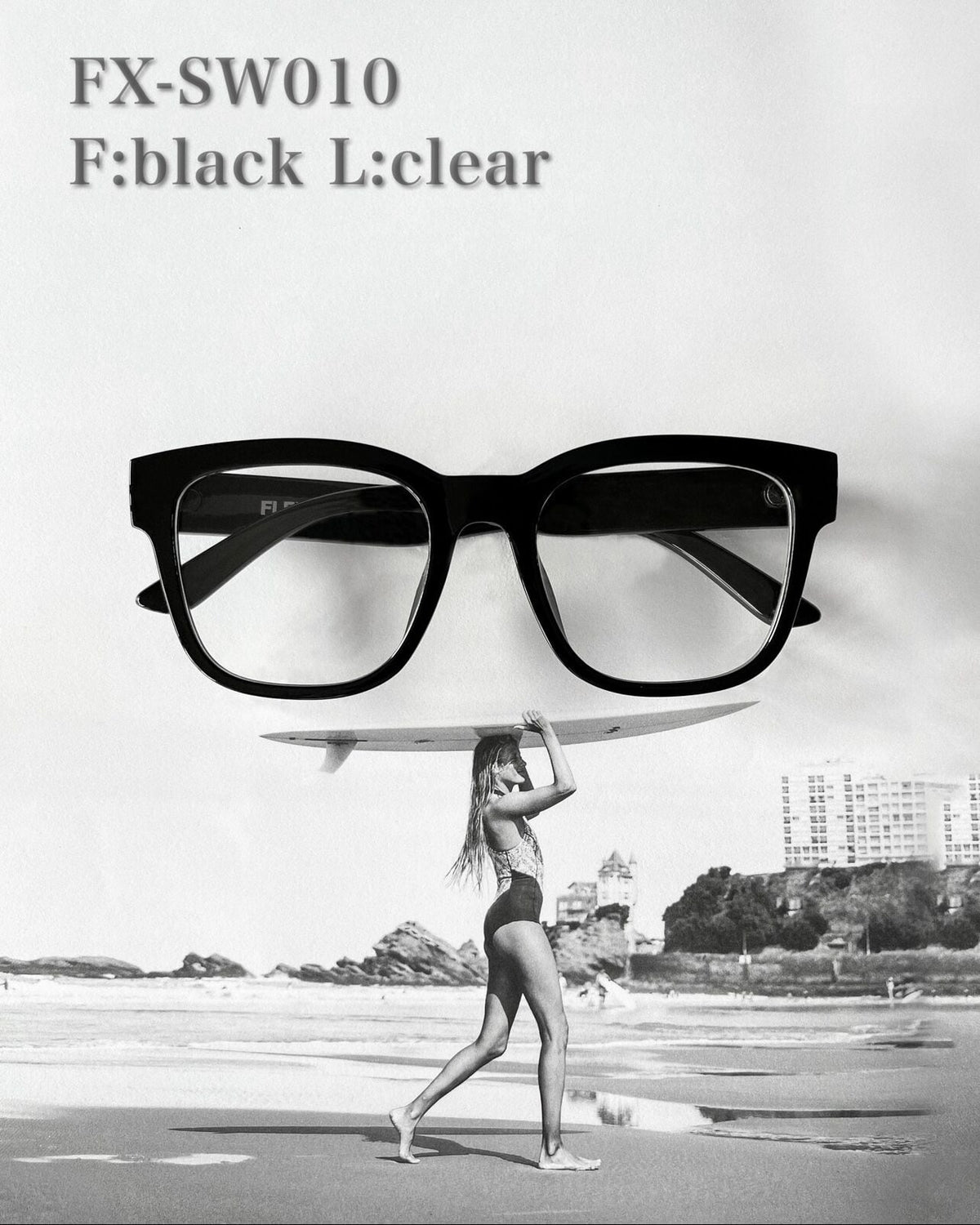 square wide clear sunglasses