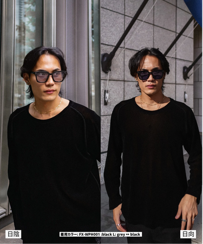 調光・偏光レンズ搭載 square wide 2 sunglasses
