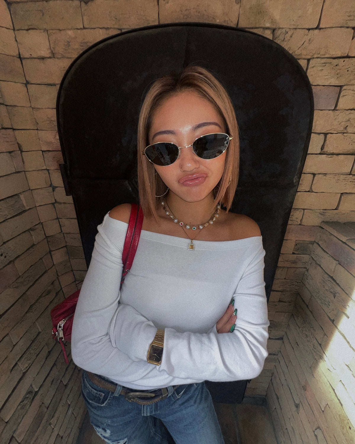 metal oval sunglasses