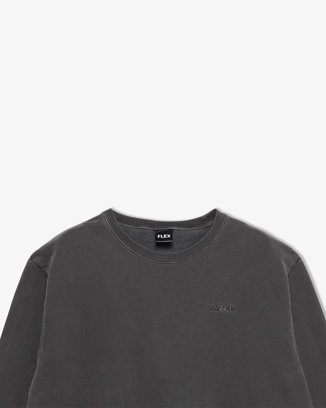 Heavy weight pigment crew neck sweat