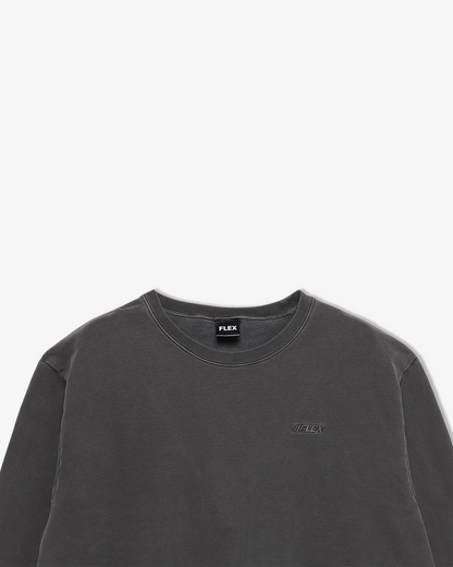 Heavy weight pigment crew neck sweat