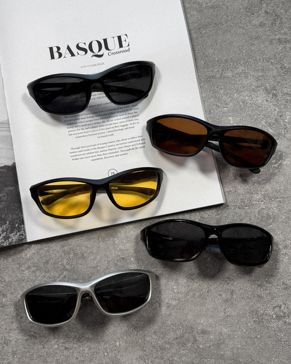 sports type frame sunglasses