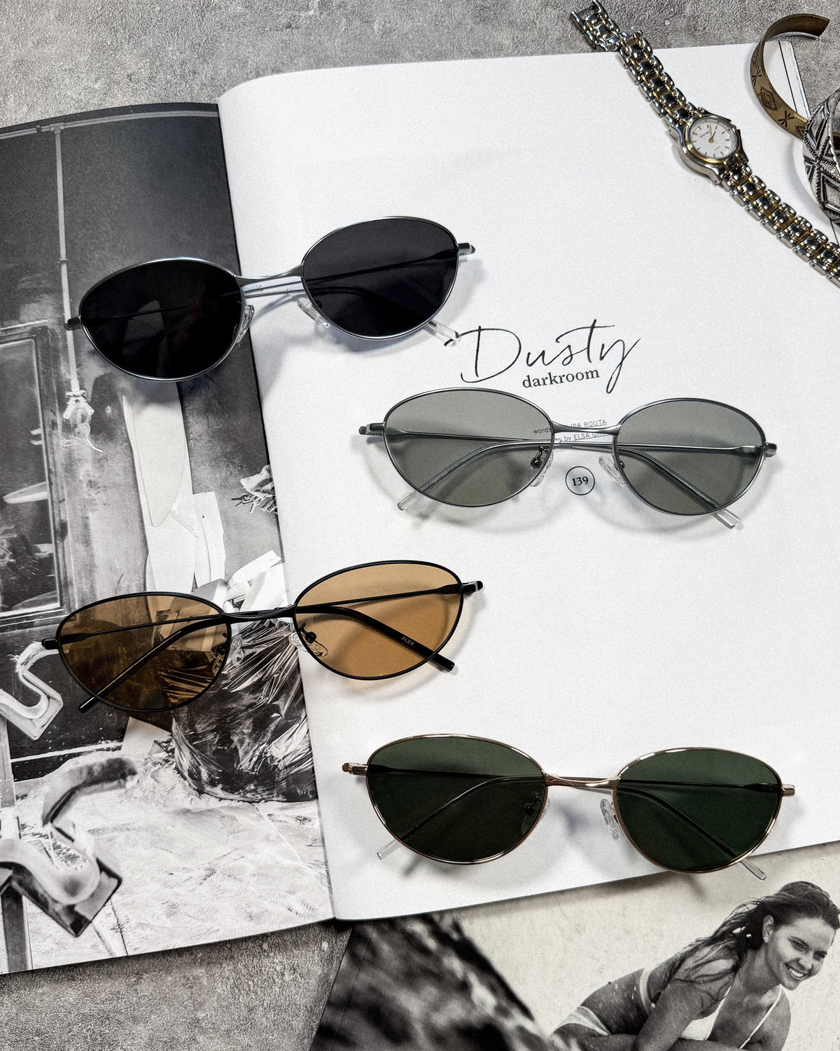 metal oval sunglasses