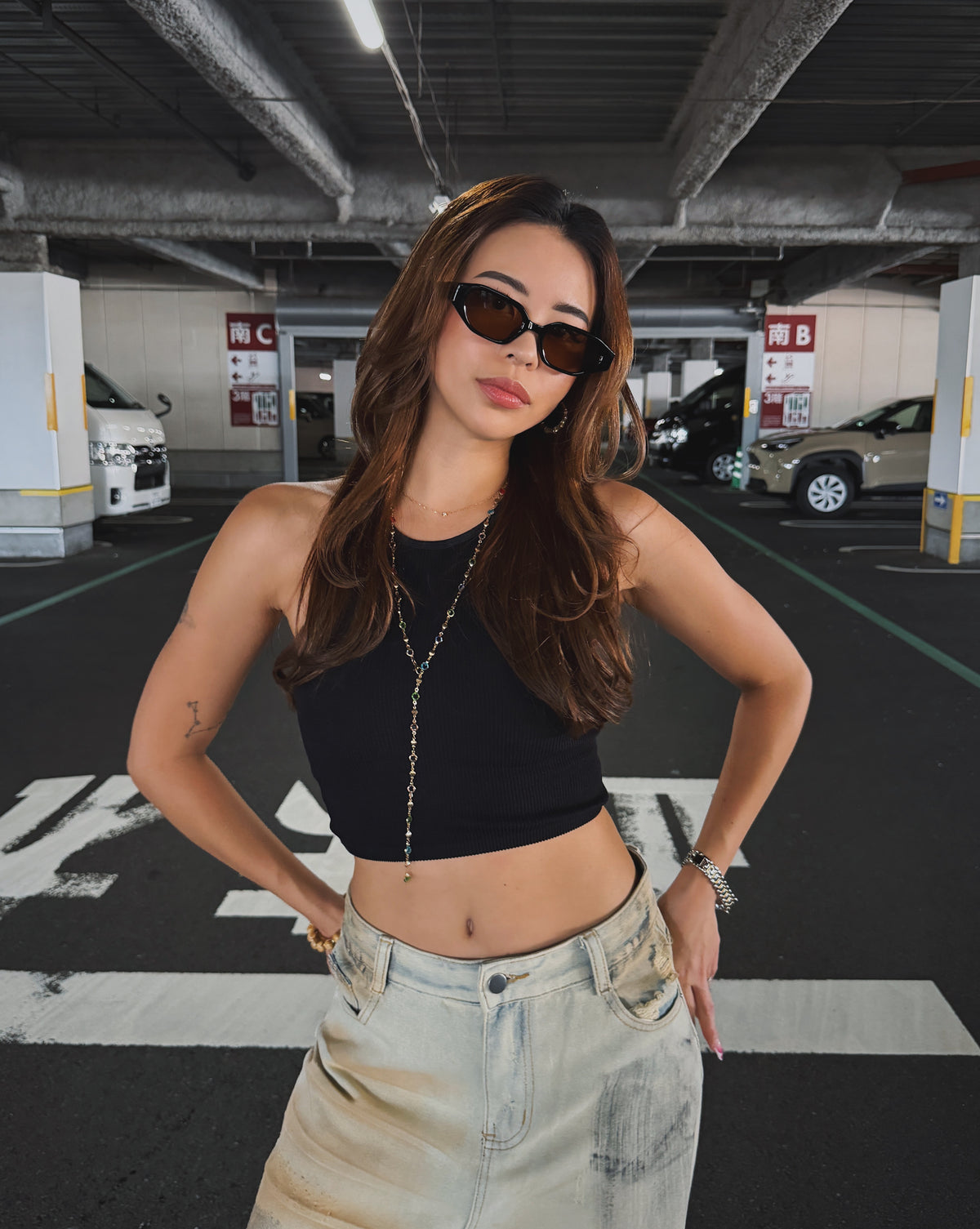【4colors】Slim oval 5 sunglasses