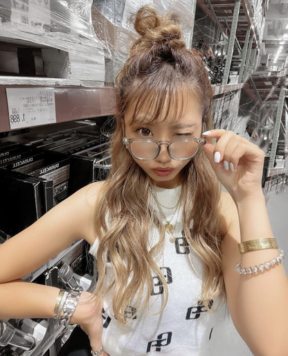 square frame clear sunglasses