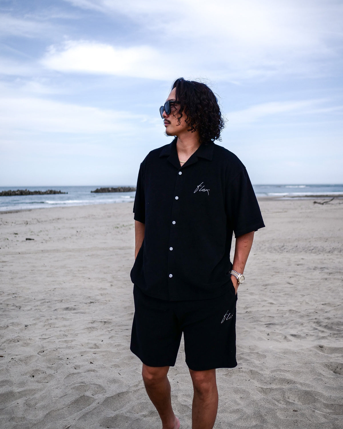Open collared pile set up オープンカラーパイルセットアップ