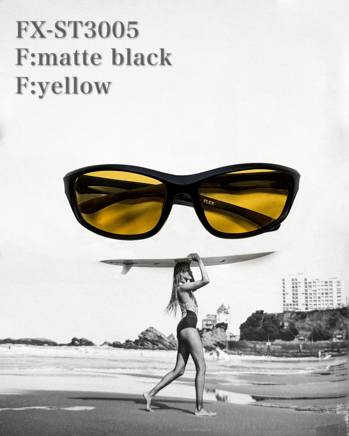 sports type frame sunglasses