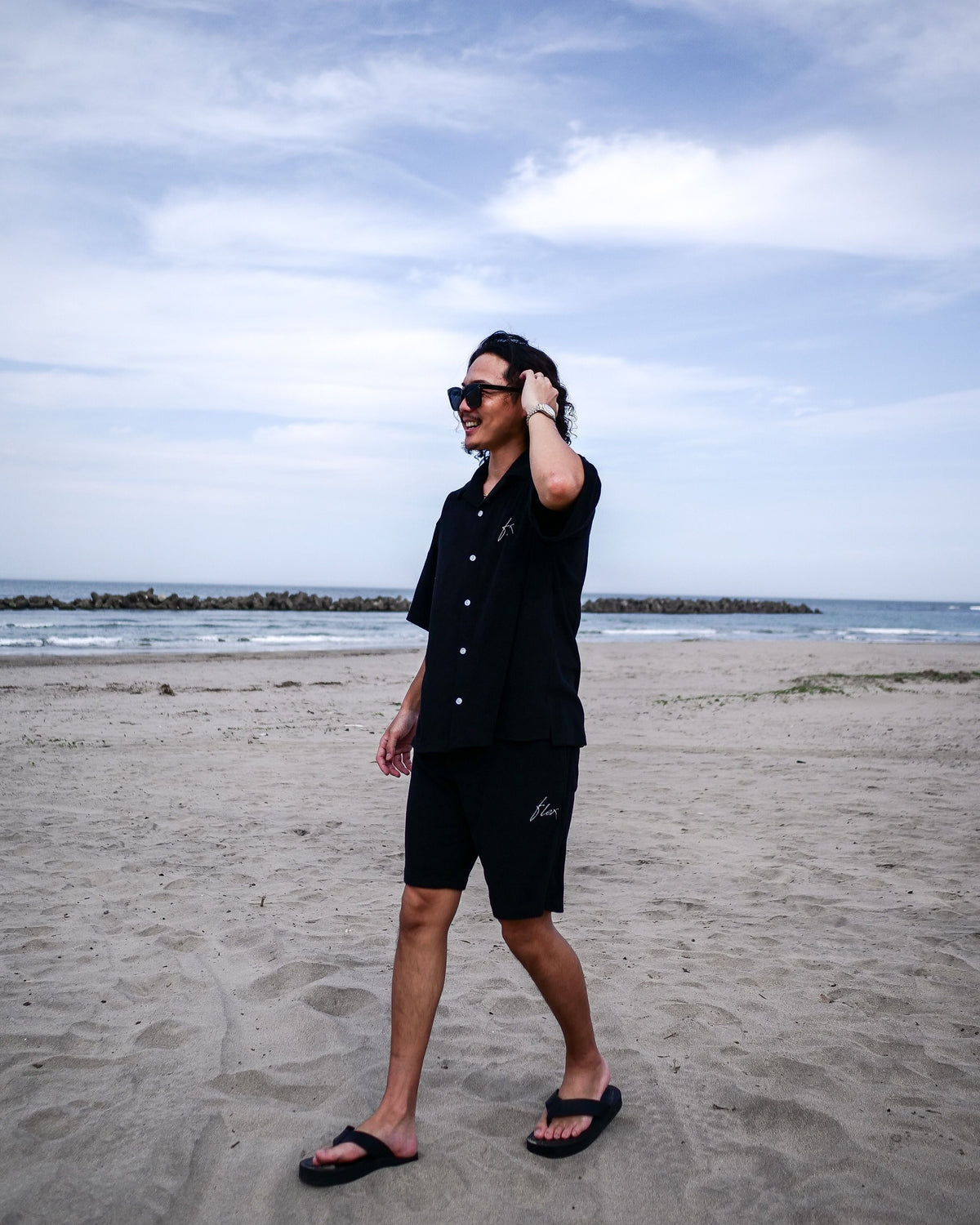 Open collared pile set up オープンカラーパイルセットアップ