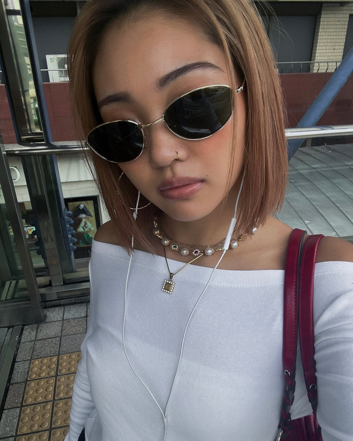metal oval sunglasses