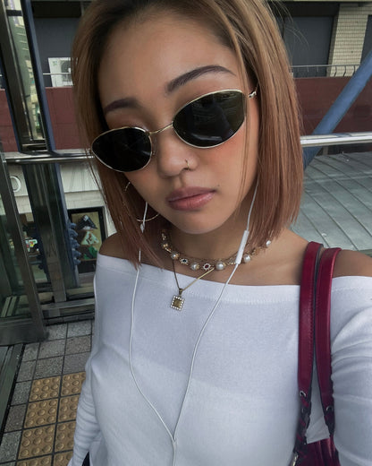 metal oval sunglasses