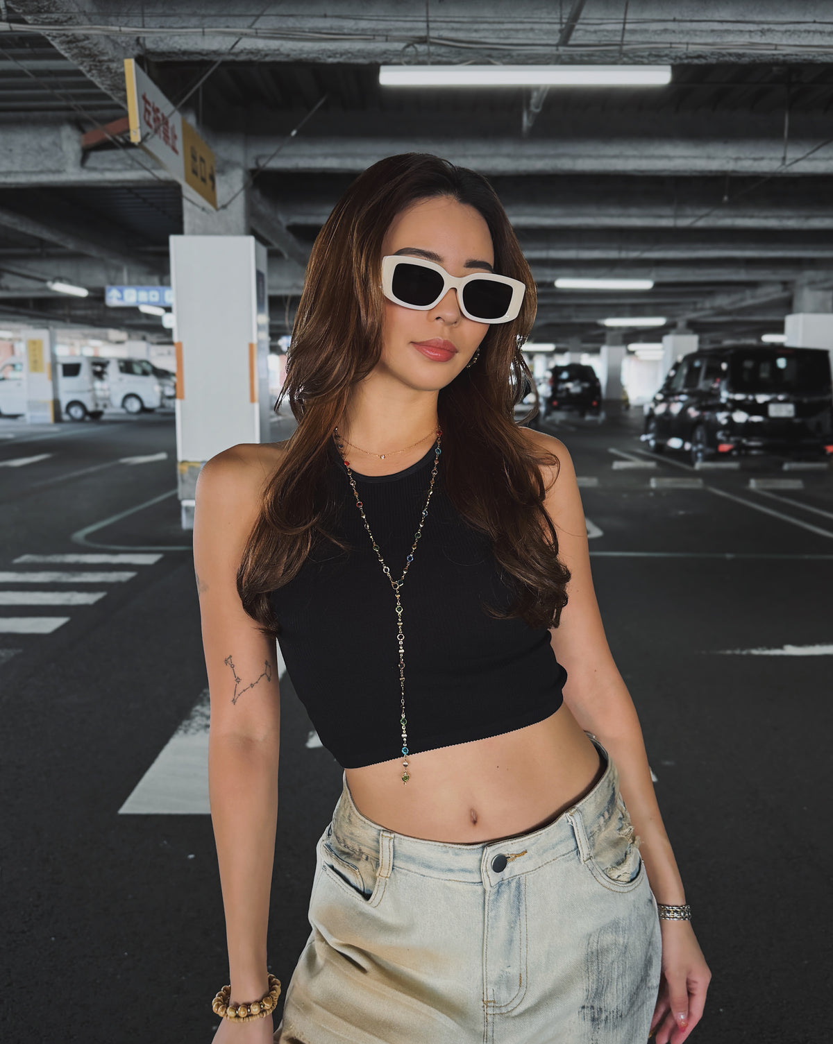【5colors】Box square 5 sunglasses