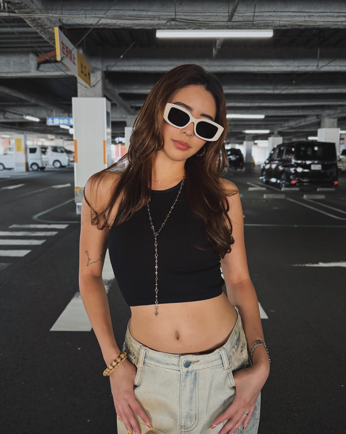 【5colors】Box square 5 sunglasses