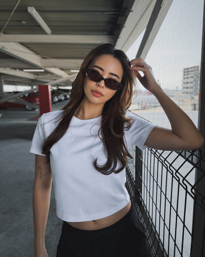 【5colors】Slim oval 4 sunglasses