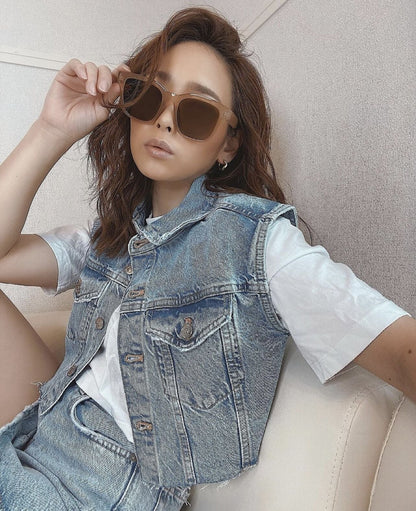 square wide sunglasses