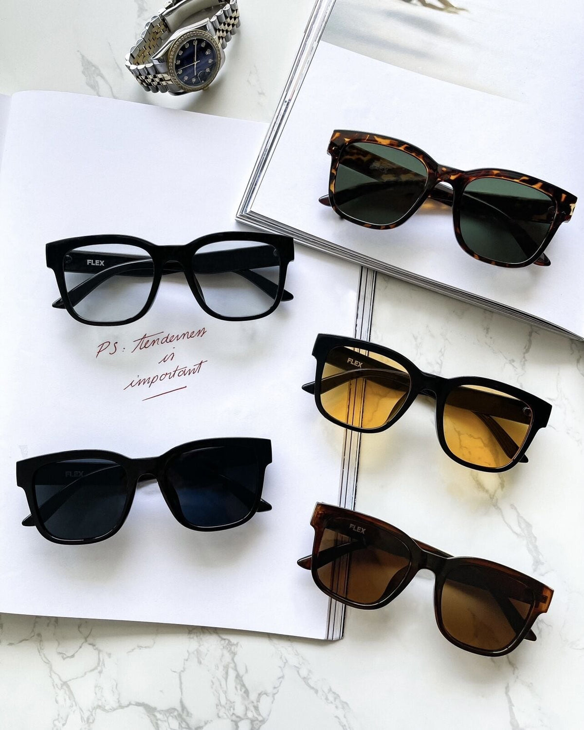 square wide sunglasses