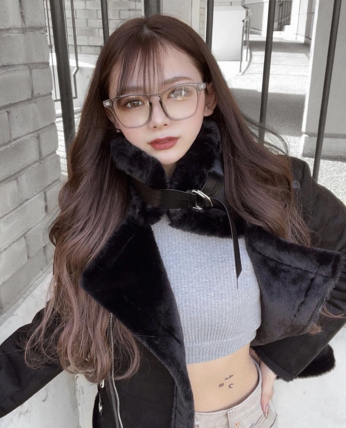 square frame clear sunglasses