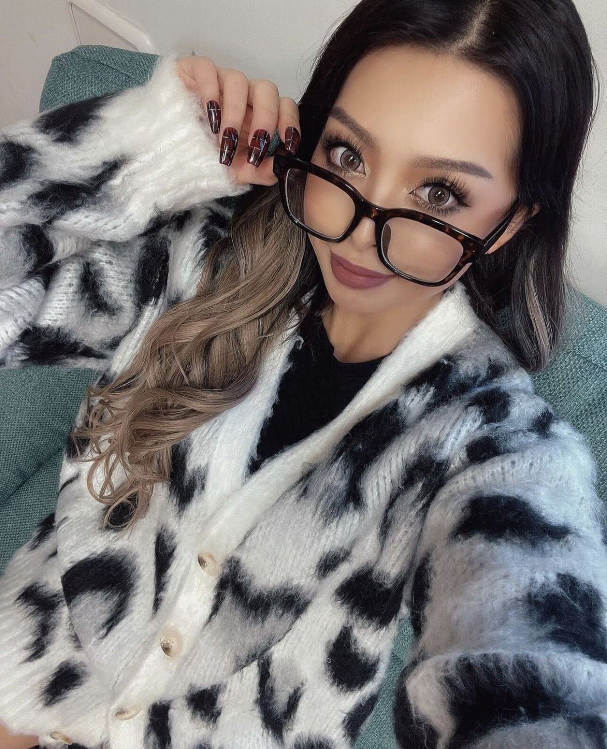 square wide clear sunglasses